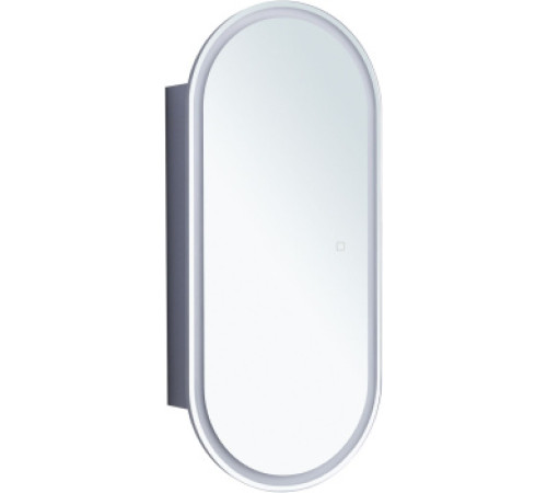 Зеркальный шкаф Aquanet Монте 40 белый, с LED подсветкой