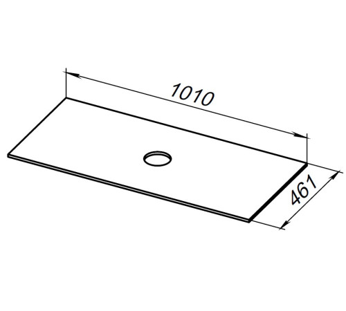 Столешница Allen Brau Reality 100 1.32025.G-S серый структ