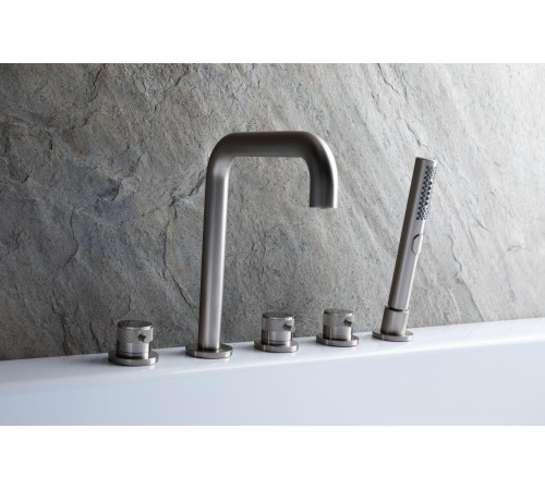 Смеситель на борт ванны Allen Brau Priority 5.31007-BN (с внутренней частью) никель браш