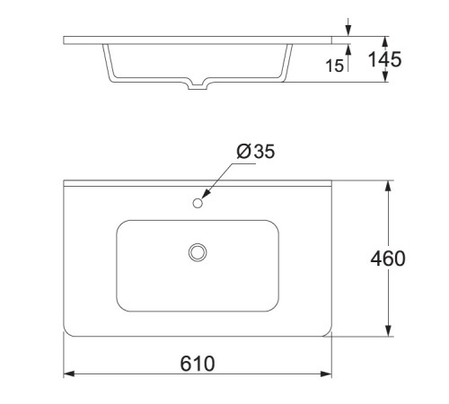 Раковина Allen Brau Paris 60 4.61004.20