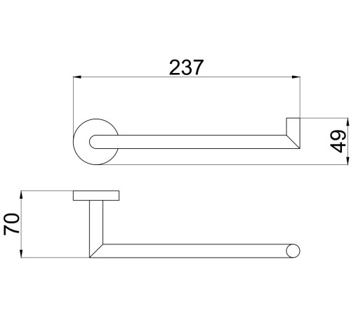 Держатель для полотенец Allen Brau Priority 6.31010-00 хром