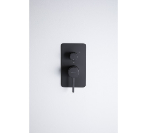 Смеситель для ванны Allen Brau Priority 5.31A11-31 (с внутренней частью, 3 выхода) черный матовый