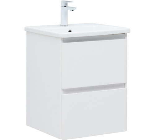 Тумба под раковину Aquanet Эмбер 50 белый матовый