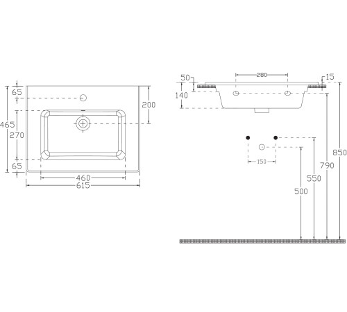 Раковина Allen Brau Fantasy 62 4.11023.20 белый глянец