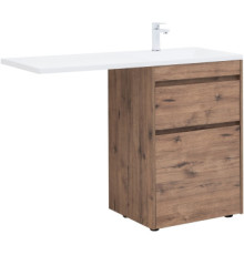 Тумба под раковину Aquanet Токио 58 дуб веллингтон (напольная 2 ящика)