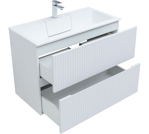 Тумба под раковину Aquanet Джейн 90 белый матовый