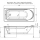 Акриловая ванна Aquanet West 160x70