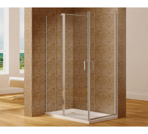 Душевой уголок Aquanet Cinetic 120х90,прозрачное стекло (AE12-N-120H190U-CT + AE12-N-90H190U-CT)