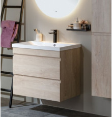 Тумба под раковину Aquanet Нота New 100 дуб светлый