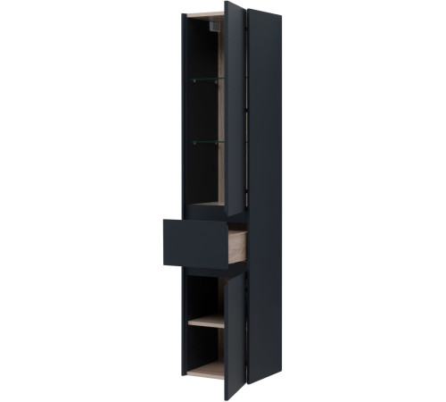 Шкаф-пенал Aquanet Бруклин 35 антрацит матовый