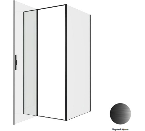 Душевой уголок Allen Brau Priority 100x100 3.31030.BBA + 3.31048.BBA черный браш