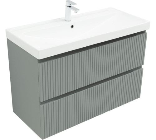 Тумба под раковину Aquanet Джейн (Flat) 100 мисти грин