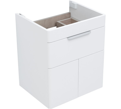 Тумба под раковину Aquanet Ирис new 50 белый глянец (1 ящик, 2 дверцы)
