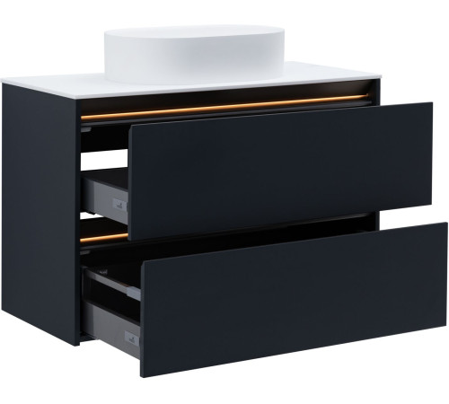 Тумба под раковину Allen Brau Activity 100 1.34014.AM антрацит матовый/олива браш