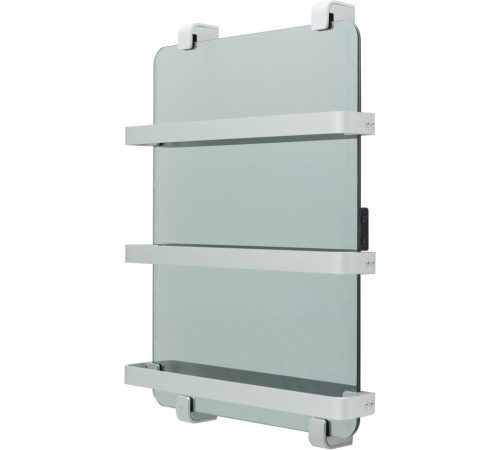 Полотенцесушитель электрический Allen Brau Infinity 60x44 с рейлингом и креплением, серебро браш