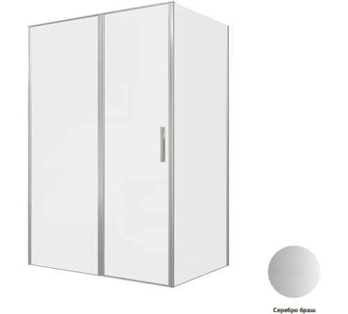 Душевой уголок Allen Brau Priority 140x100 3.31035.BA + 3.31047.BA серебро браш