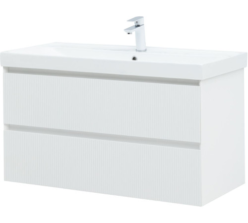 Тумба под раковину Aquanet Альтера 100 белый матовый