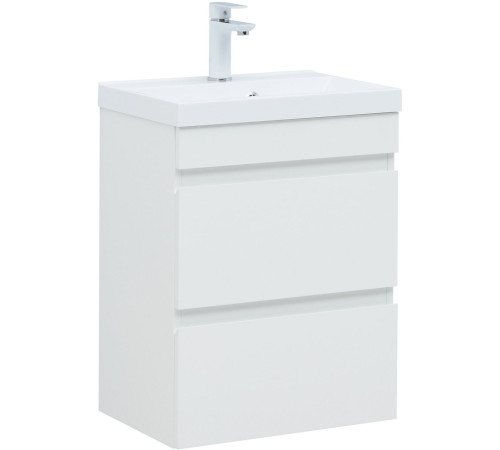 Тумба под раковину Aquanet Нота New 50 белый глянец