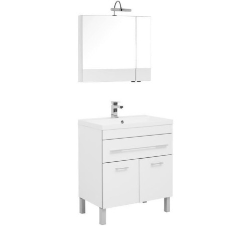 Мебель для ванной Aquanet Верона 75 белый (напольный 1 ящик 2 дверцы)