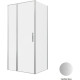 Душевой уголок Allen Brau Priority 100x90 3.31029.BA + 3.31044.BA серебро браш
