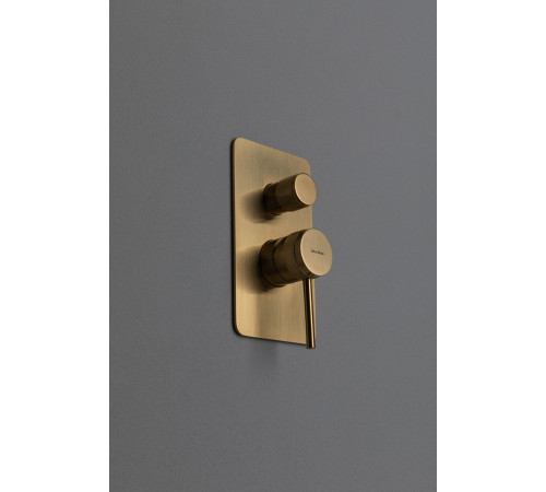 Смеситель для ванны Allen Brau Priority 5.31011-GB (с внутренней частью, 2 выхода) золото