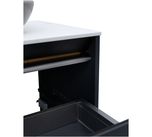 Тумба под раковину Allen Brau Activity 70 1.34003.AM антрацит матовый/черный браш