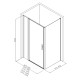 Душевой уголок Allen Brau Priority 160x100 3.31038.BA + 3.31047.BA серебро браш