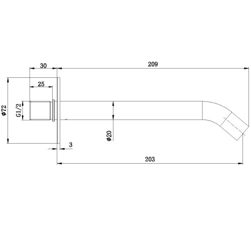 Излив Allen Brau Priority 5.31B18-00 хром