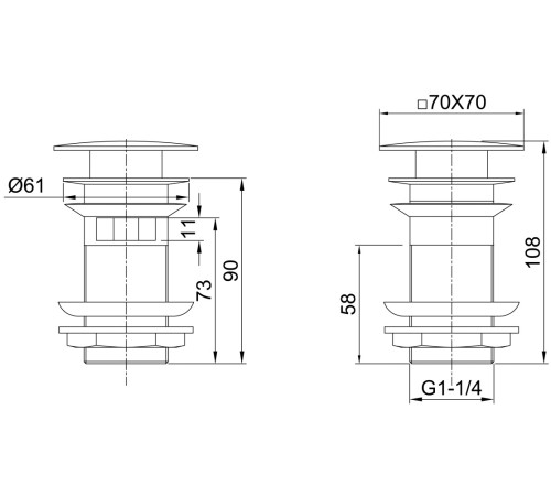 Донный клапан Allen Brau Infinity 5.21026-31 черный матовый