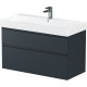 Тумба под раковину Allen Brau Infinity 100 1.210027.AM антрацит матовый