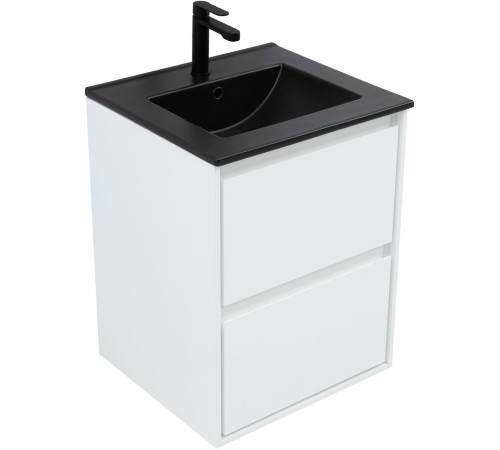 Тумба под раковину Aquanet Милан 50 белый глянец