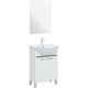 Тумба под раковину Aquanet Донна 60 белый глянец