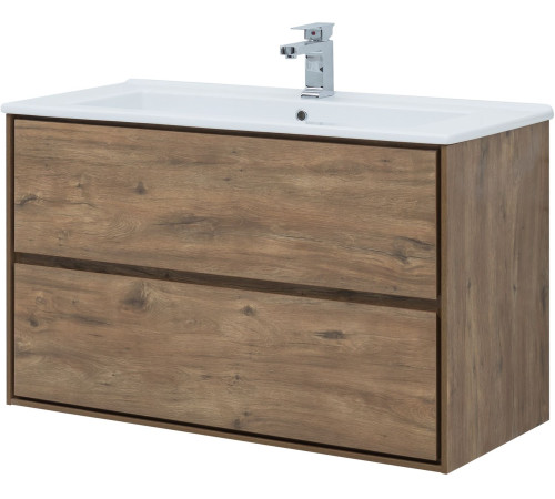 Тумба под раковину Aquanet Милан 105 дуб рустикальный