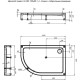 Душевой поддон Aquanet GL180 120x80 R