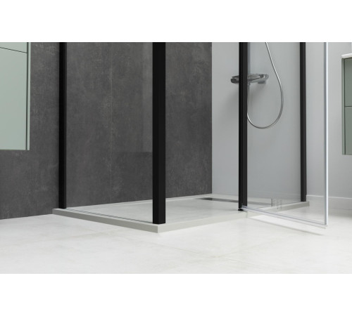 Душевой уголок Allen Brau Priority 120x90 3.31033.BBA + 3.31045.BBA черный браш