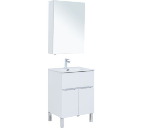 Мебель для ванной Aquanet Алвита New 60 1 ящик, 2 дверцы, белый матовый