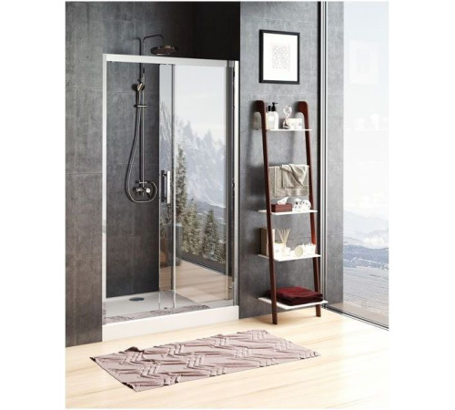 Душевая дверь Aquanet Delta NPE6121 160, прозрачное стекло