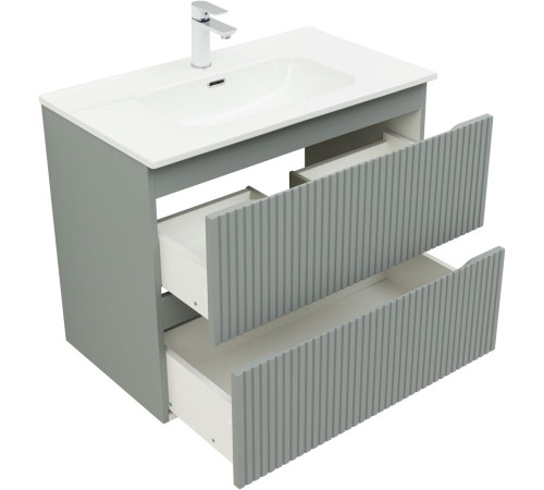 Тумба под раковину Aquanet Джейн (Flat) 80 мисти грин