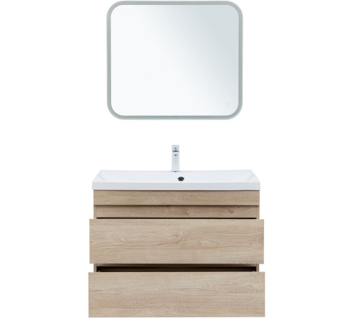 Тумба под раковину Aquanet Нота New 90 дуб светлый