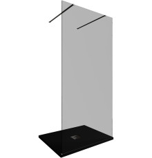 Душевая перегородка Allen Brau Infinity 2 100 3.21038.BA.T серебро браш