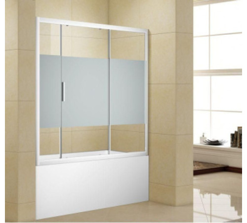 Шторка на ванну Aquanet Practic AE10-B-160H150U-CP, прозрачное стекло