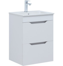 Тумба под раковину Aquanet Практика 50 белый глянец