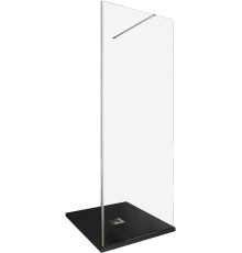 Душевая перегородка Allen Brau Infinity 1 80 3.21001.BA серебро браш