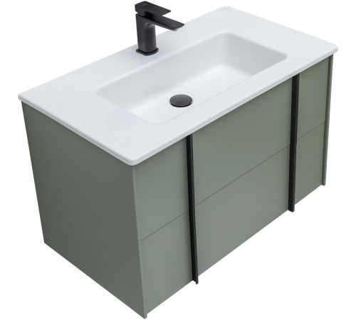 Тумба под раковину Allen Brau Reality 80 1.32005.CGM олива матовый