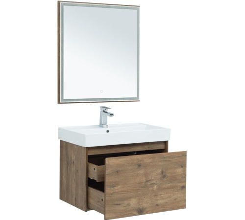 Зеркало Aquanet Nova Lite 60 дуб рустикальный LED