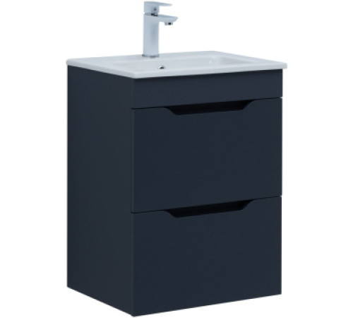 Тумба под раковину Aquanet Практика 50 маренго (2 ящика)