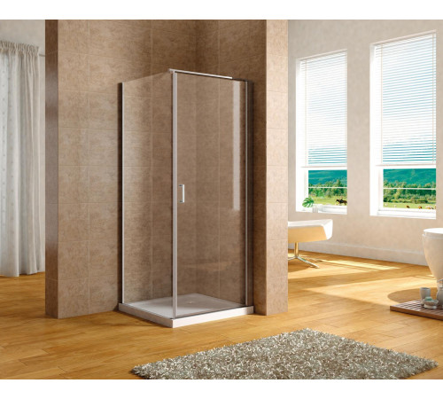 Душевой уголок Aquanet Cinetic 90х90,прозрачное стекло (AE12-N-90H190U-CT + AE12-F-90H190U-CT)