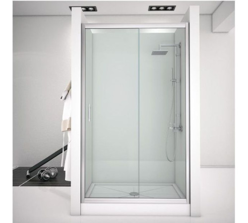 Душевая дверь Aquanet Alfa NAA6121 130, прозрачное стекло