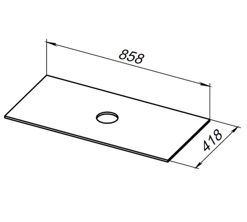Столешница Allen Brau Liberty 90 1.33008.B бежевый