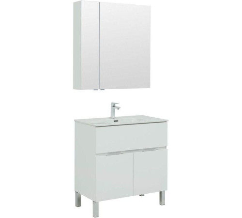 Мебель для ванной Aquanet Алвита New 80 1 ящик, 2 дверцы, белый матовый
